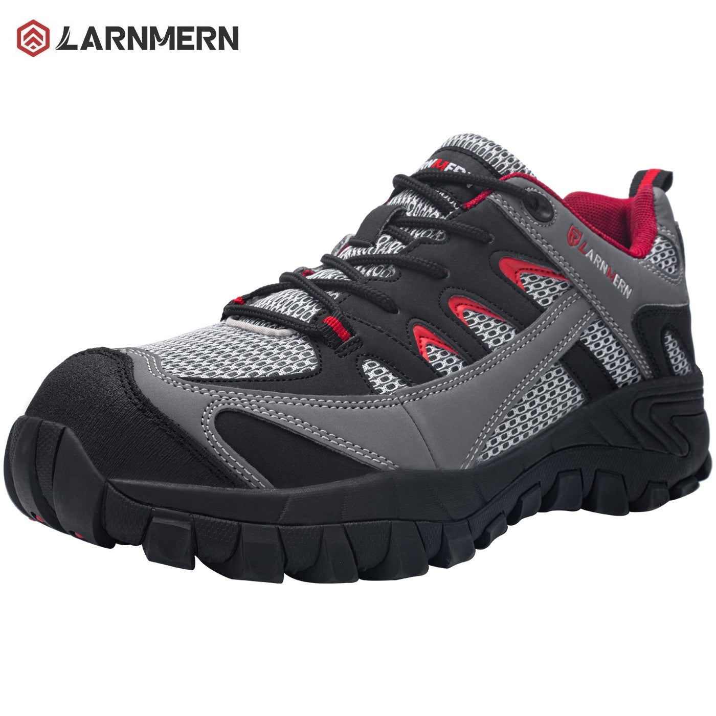 LARNMERN Safety Shoes Mens Sneakers Steel Toe Anti-Slip Work Shoes Hiking Boots Pria Wanita LM170128