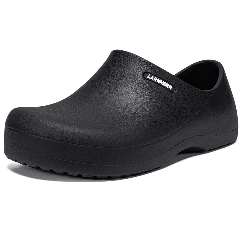 LARNMERN Sepatu Kitchen Chef Shoes Safety Shoes Anti Slip Ringan Slip On Waterproof Eva Rubber