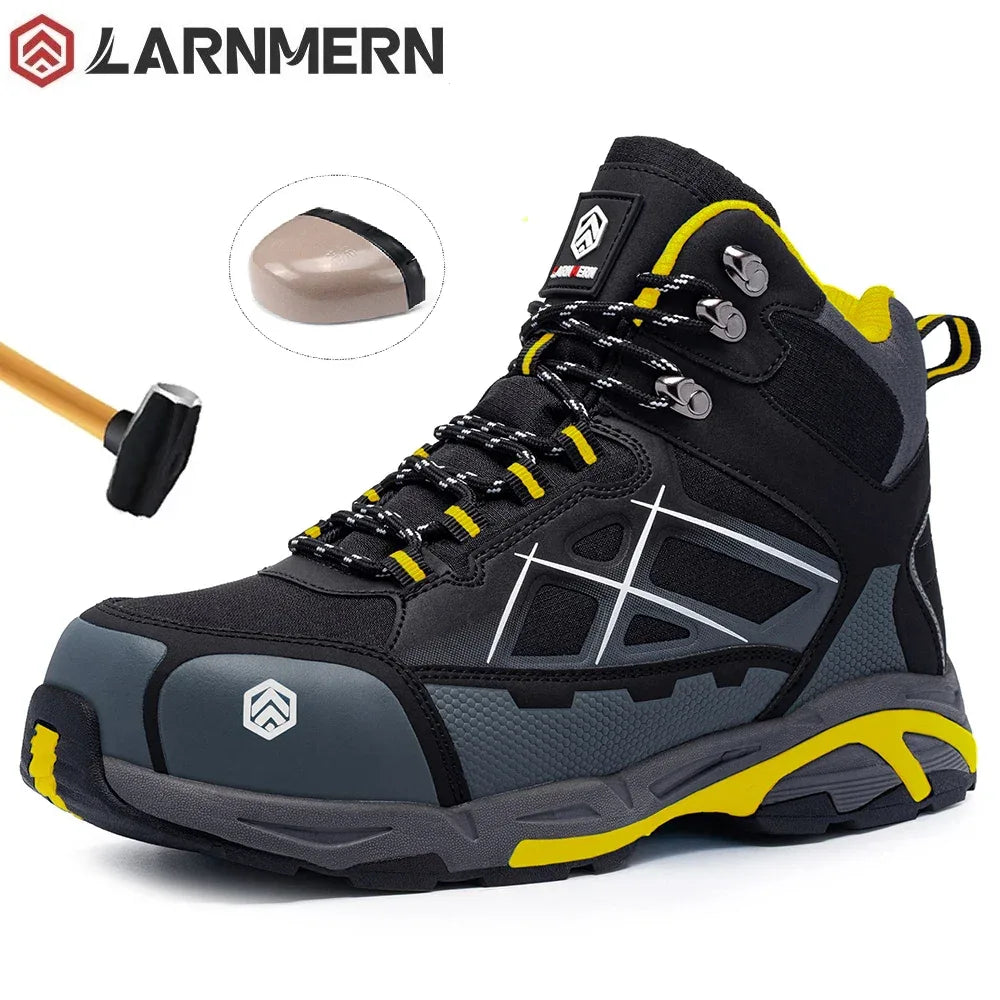 LARNMERN Safety Shoes Mens Ankle Boots Steel Toe Hiking Anti-Puncture Anti-Static Pria LM-170202K - LARNMERN Safety Shoes Official
