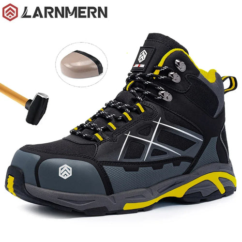 LARNMERN Safety Shoes Mens Ankle Boots Steel Toe Hiking Anti-Puncture Anti-Static Pria LM-170202K - LARNMERN Safety Shoes Official