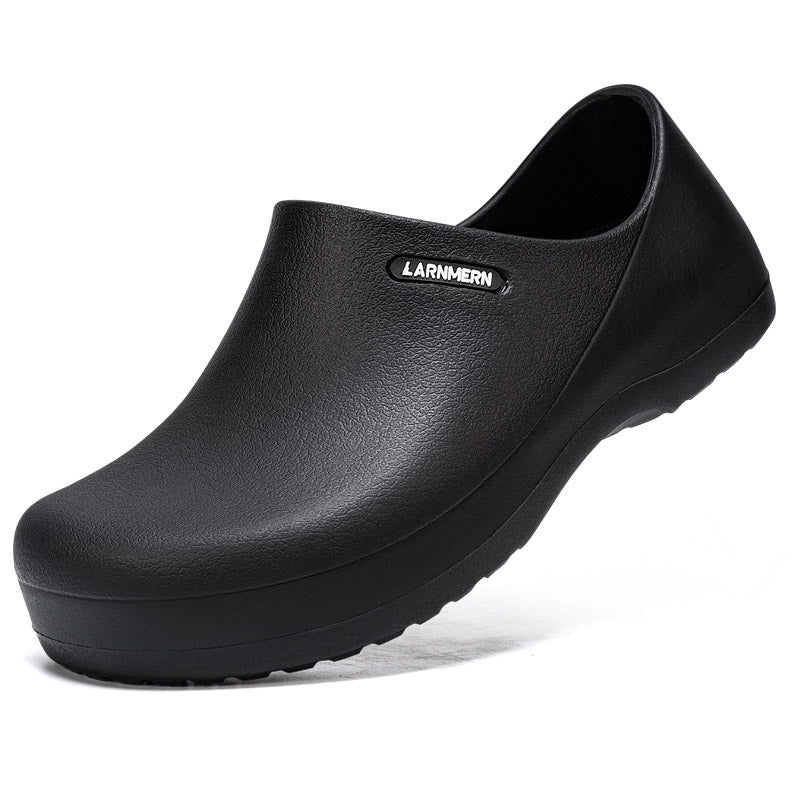 LARNMERN Sepatu Kitchen Chef Shoes Safety Shoes Anti Slip Ringan Slip On Waterproof Eva Rubber
