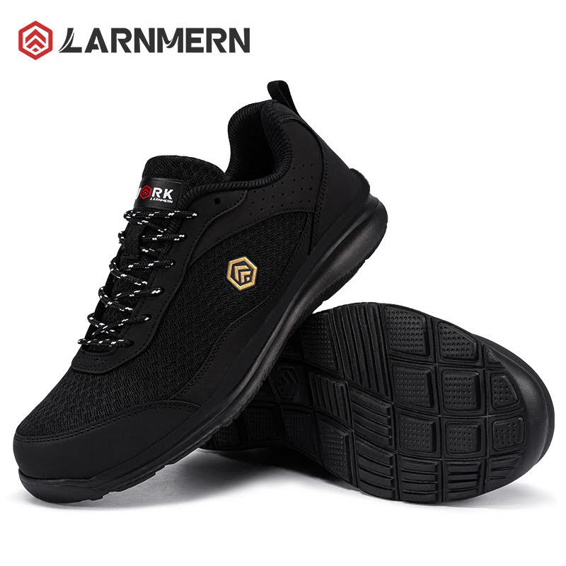 LARNMERN Safety Shoes Mens Sneakers Steel Toe Construction Chef AntiStatic Work Shoes Pria L11298-1