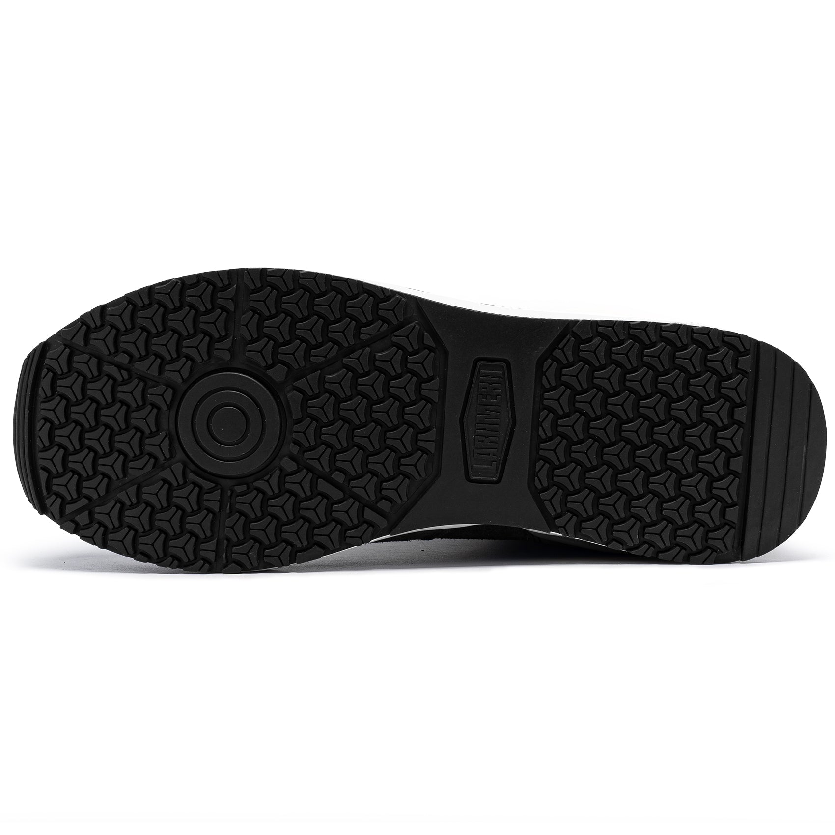 LARNMERN Safety Shoes Mens Sneakers Steel Toe Construction AntiStatic Work Shoes Pria Wanita L9096 Grey