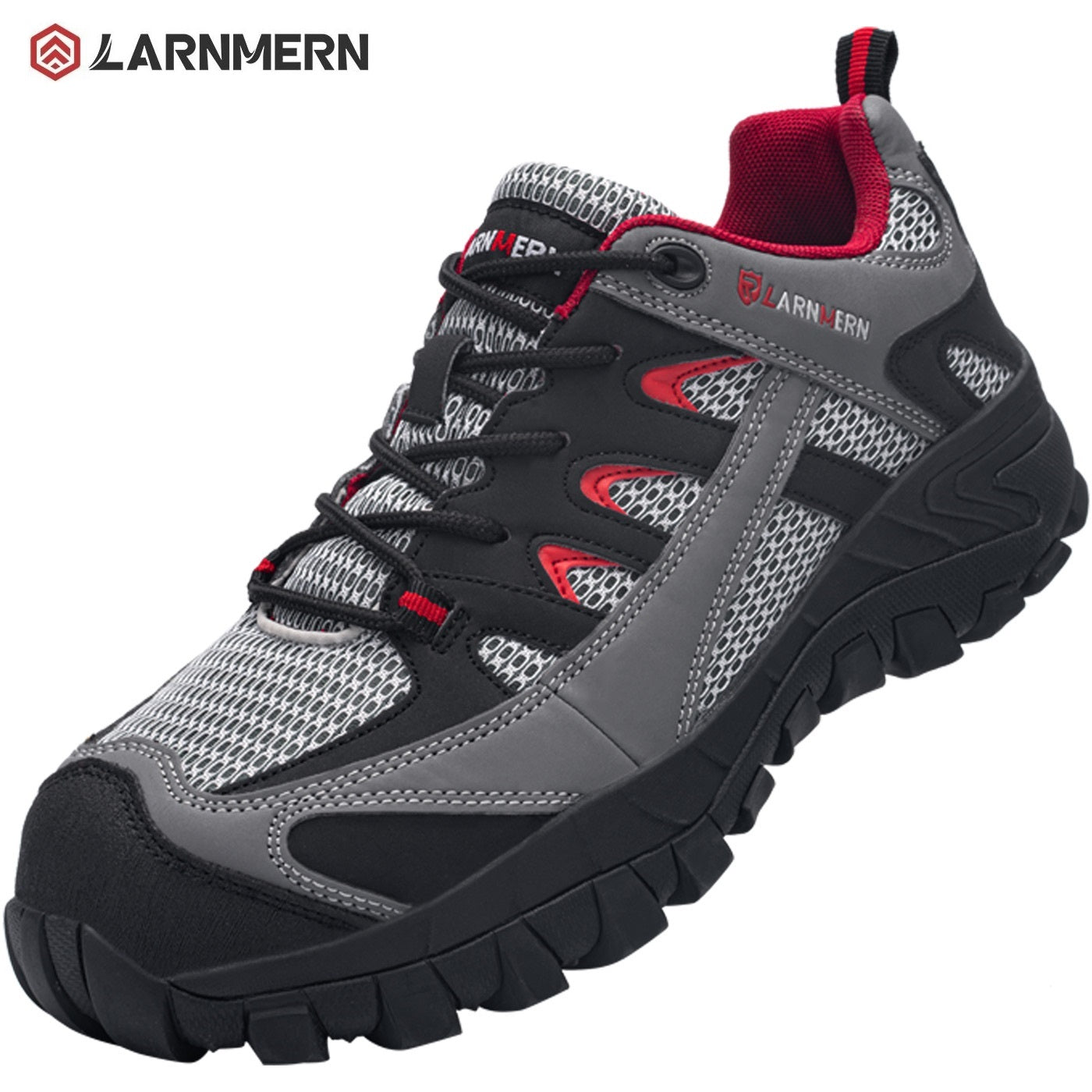 LARNMERN Safety Shoes Mens Sneakers Steel Toe Anti-Slip Work Shoes Hiking Boots Pria Wanita LM170128