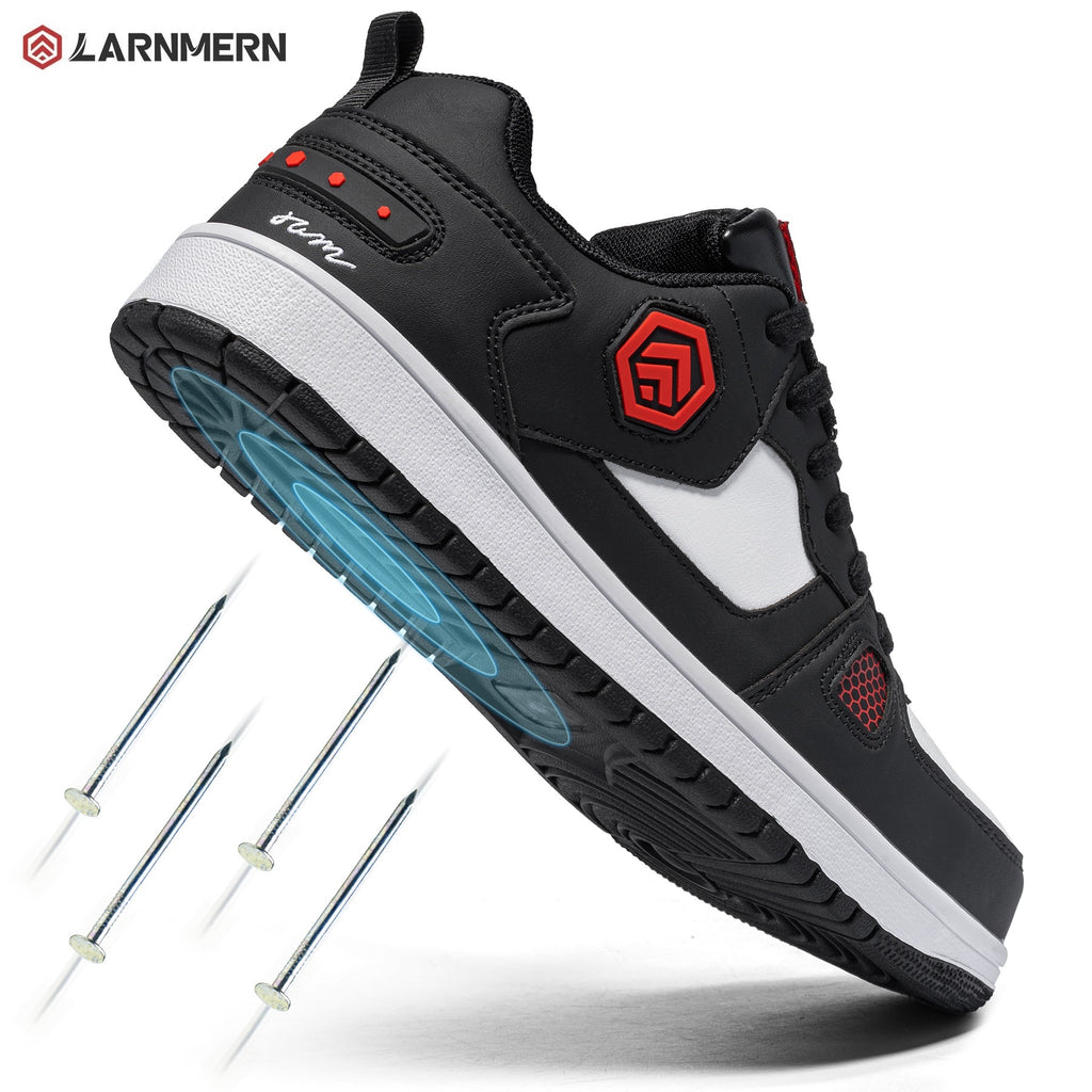 LARNMERN Safety Shoes Mens Sneakers Steel Toe Sporty Jordan Construction Work Shoes LSC31142