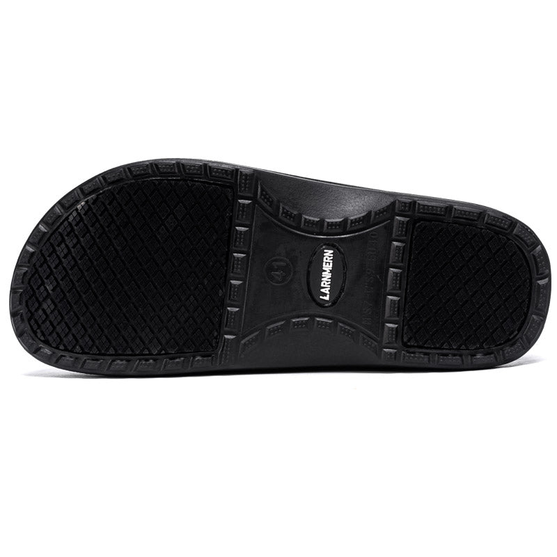LARNMERN Sepatu Kitchen Chef Shoes Safety Shoes Anti Slip Ringan Slip On Waterproof Eva Rubber