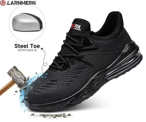 LARNMERN Safety Shoes Mens Sneakers Chef Steel Toe Construction Work Shoes Air Cushion L11229-1 - LARNMERN Safety Shoes Official